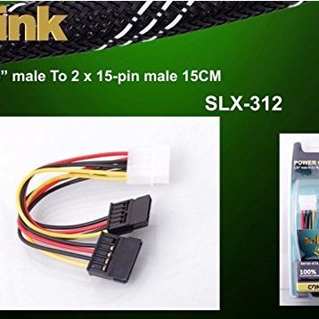 S-link SLX-312 İkili Sata Power Kablo