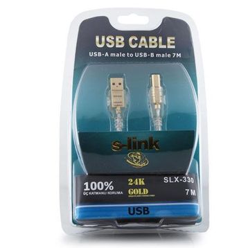 S-LINK SLX-330 7 M AM/BM YAZICI BAĞLANTI KABLOSU