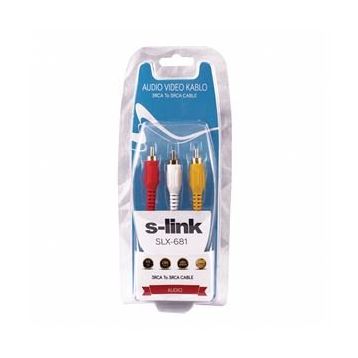 S-LINK SLX-681 1.5 MT 3RCA/3RCA KABLO