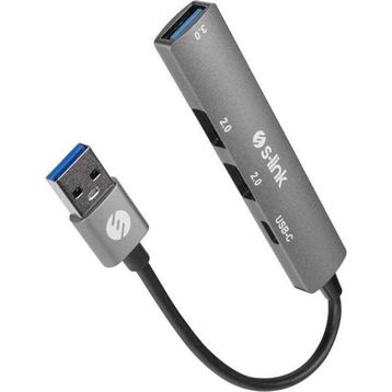 S-Link SW-U322 USB3.0 to 2xUSB 2.0 1xUSB3.0 1xType-C Metal USB Hub