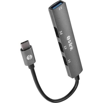 S-Link SW-U324 Type-C to 3xUSB 2.0 1xUSB3.0 Metal USB Hub