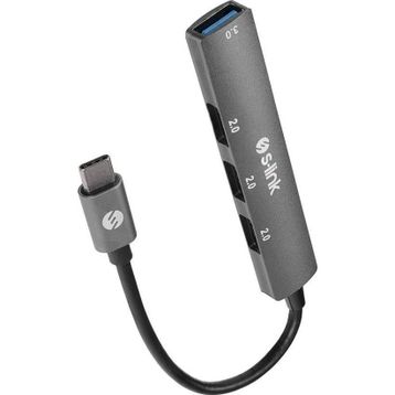 S-Link SW-U324 Type-C to 3xUSB 2.0 1xUSB3.0 Metal USB Hub