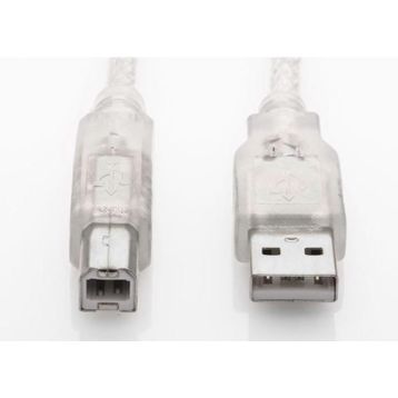 S-Link USB2.0 10M Şeffaf Yazıcı Kablosu
