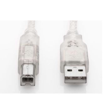 S-Link USB2.0 10M Şeffaf Yazıcı Kablosu