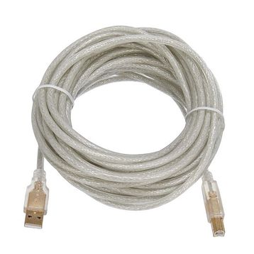 S-Link USB2.0 10M Şeffaf Yazıcı Kablosu