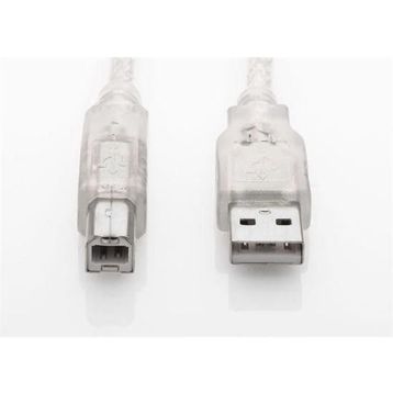 S-Link USB2.0 5M Şeffaf Yazıcı Kablosu
