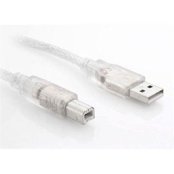 S-Link USB2.0 5M Şeffaf Yazıcı Kablosu