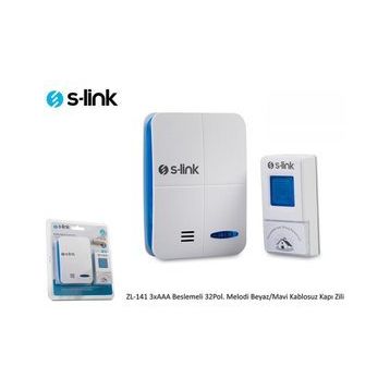 S-Link ZL-141 3XAA Beslemeli Kablosuz Kapı Zili