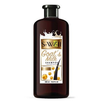 S-Well GMS-500 500 ml Protez Saç ve Medikal Peruk İçin Keçi Sütlü Derinlemesine Temizleyici ve Bakım Şampuanı