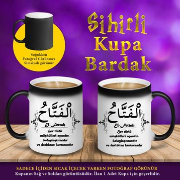 S4 Allah'ın İsmi El Fettah Anlamı Sihirli Kupa Bardak