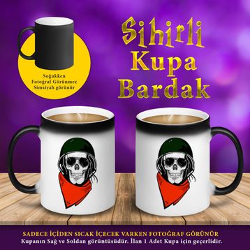 S4576329 Kuru Kafalı Hipster Sihirli Kupa Bardak
