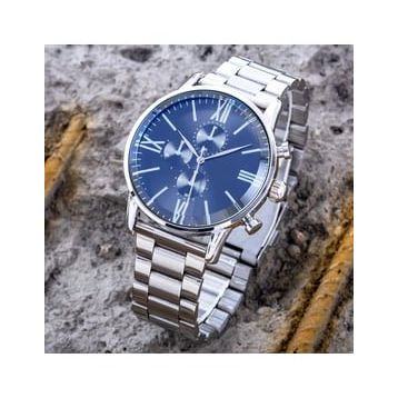 Saattino ST-304289 Gümüş Renk Roma Rakamlı Erkek Kol Saati