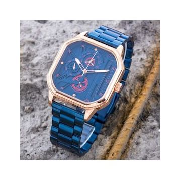 Saattino ST-304291 Lacivert Rose Gold Spor Çelik Erkek Kol Saati