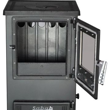 Sabah S102D Mini Dik Döküm Şömine Soba