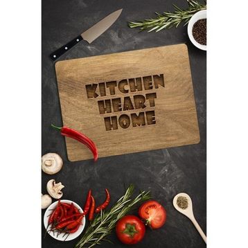 Saban 30x40 cm Kitchen Heart Home Cam Kesme Tahtası