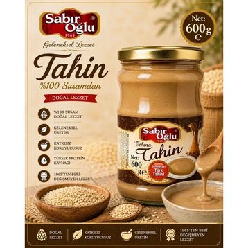 Sabıroğlu 600 gr Kavanoz Tek Kavrulmuş Tahin
