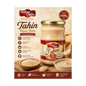 Sabıroğlu 600 gr Kavanoz Tek Kavrulmuş Tahin