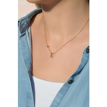Sacce Scarves&Accessories Gold Çelik Harf K Kolye