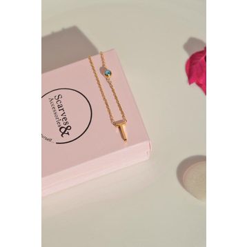 Sacce Scarves&Accessories Gold Çelik Harf T Kolye