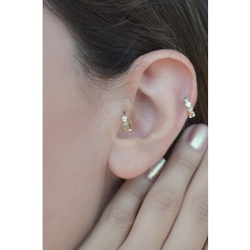 Sacce Scarves&Accessories Kalpli Halka Tragus Helix Kıkırdak Küpesi Piercing