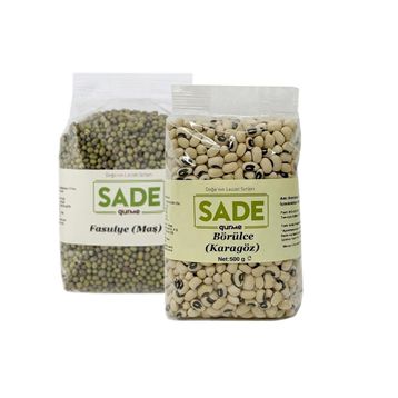 Sade Gurme 500 gr Karagöz Börülce + 500 gr Maş Fasulye