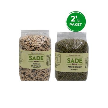 Sade Gurme 500 gr Karagöz Börülce + 500 gr Maş Fasulye