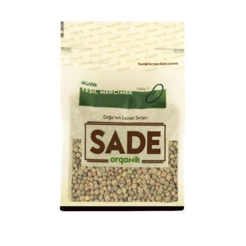 Sade Organik 1 kg Yeşil Mercimek