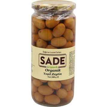 Sade Organik 300 gr Yeşil Zeytin