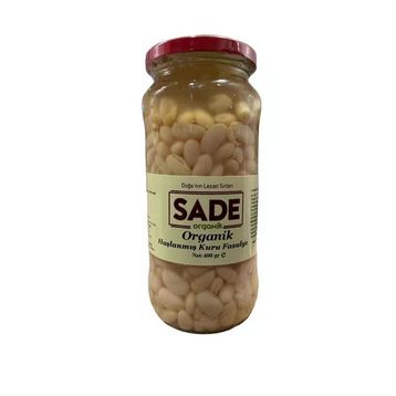 Sade Organik 400 gr Haşlanmış Kuru Fasulye