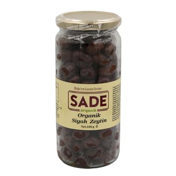 Sade Organik Güneşte Kurutma 310 gr Siyah Zeytin