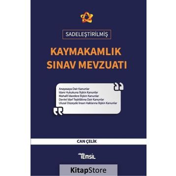 Sadeleştirilmiş Kaymakamlık Sınav Mevzuatı - Can Çelik