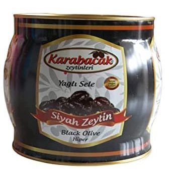 Sadıcım 2 kg Hiper Karabacak Yağlı Sele Siyah Zeytin