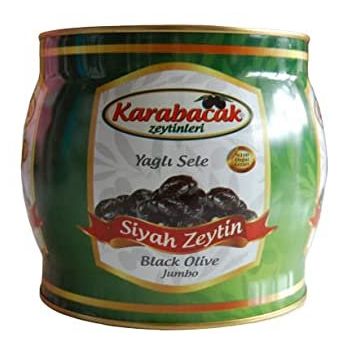 Sadıcım 2 kg Jumbo XS Karabacak Yağlı Sele Siyah Zeytin