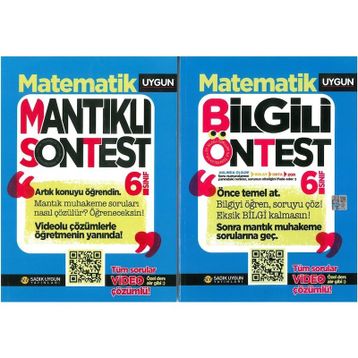 Sadık Uygun Yayınları 6.Sınıf Matematik Soru Bankası