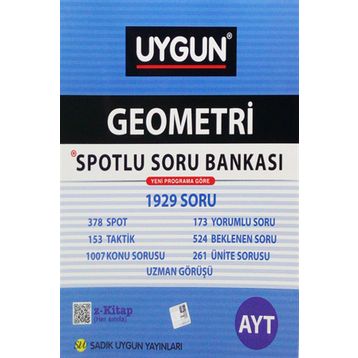 Sadık Uygun Yayınları AYT Geometri Spotlu Soru Bankası