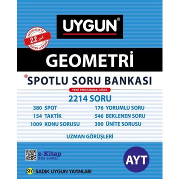Sadık Uygun Yayınları AYT Geometri Spotlu Soru Bankası
