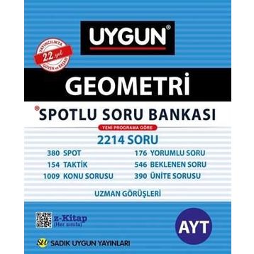 Sadık Uygun Yayınları AYT Geometri Spotlu Soru Bankası