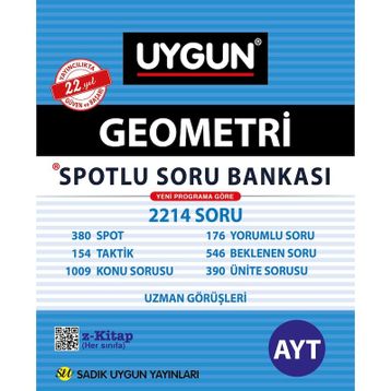 Sadık Uygun Yayınları AYT Geometri Spotlu Soru Bankası