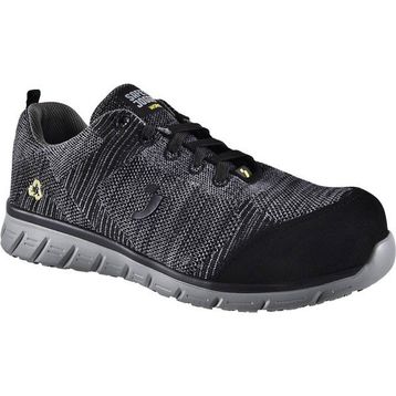 Safety Jogger Ecomorrıs S1P Low PS SR ESD FO Siyah Gri İş Güvenlik Ayakkabısı