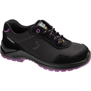 Safety Jogger Organic S1P Low SR SC LG ESD CI FO Siyah Mor Kadın İş Güvenlik Ayakkabısı