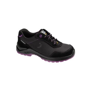 Safety Jogger Organic S1P Low SR SC LG ESD CI FO Siyah Mor Kadın İş Güvenlik Ayakkabısı