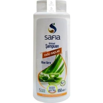 Safia Doğal Yağlı Saçlar İçin Aloe Vera 650 ml Şampuan