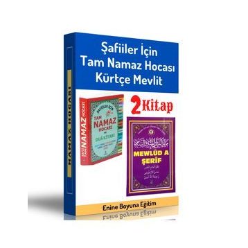 Şafiiler İçin Namaz Hocası ve Kürtçe Mevlit Seti - Enine Boyuna Eğitim