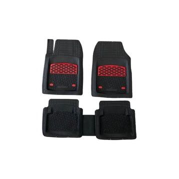 Safir Toyota Land Cruiser Havuzlu Universal Krom Kırmızı Paspas