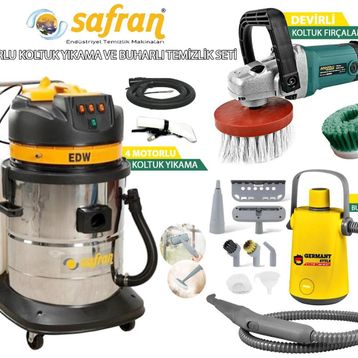 Safran EDW723C Dört Motorlu Halı Koltuk Yıkama Makinası