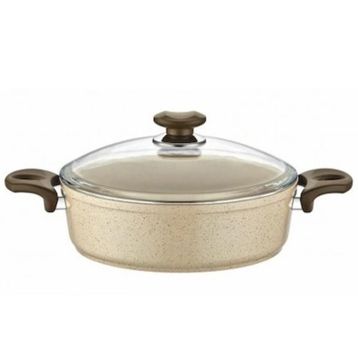 Safran Granit 24 cm Basık Tencere