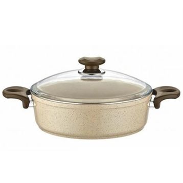 Safran Granit 28 cm Basık Tencere