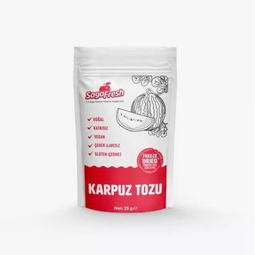 Sagafresh 25 gr Dondurularak Kurutulmuş Karpuz Tozu