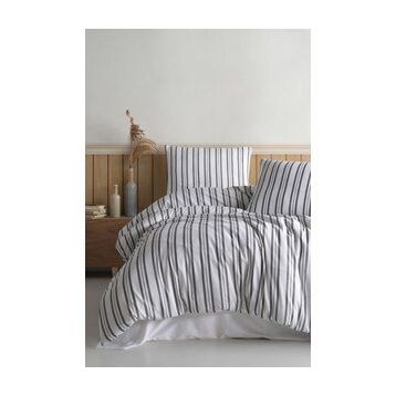Şaheser Soft Tiss 200x220 cm Gri Çift Kişilik Nevresim Takımı