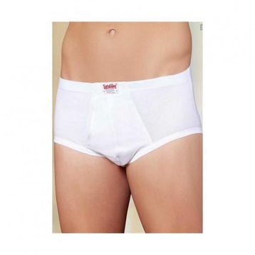 Şahinler E013 Beyaz Pamuk Torba Erkek Slip Külot